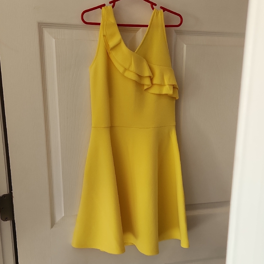 Sunny Yellow Ruffled Kids Dress